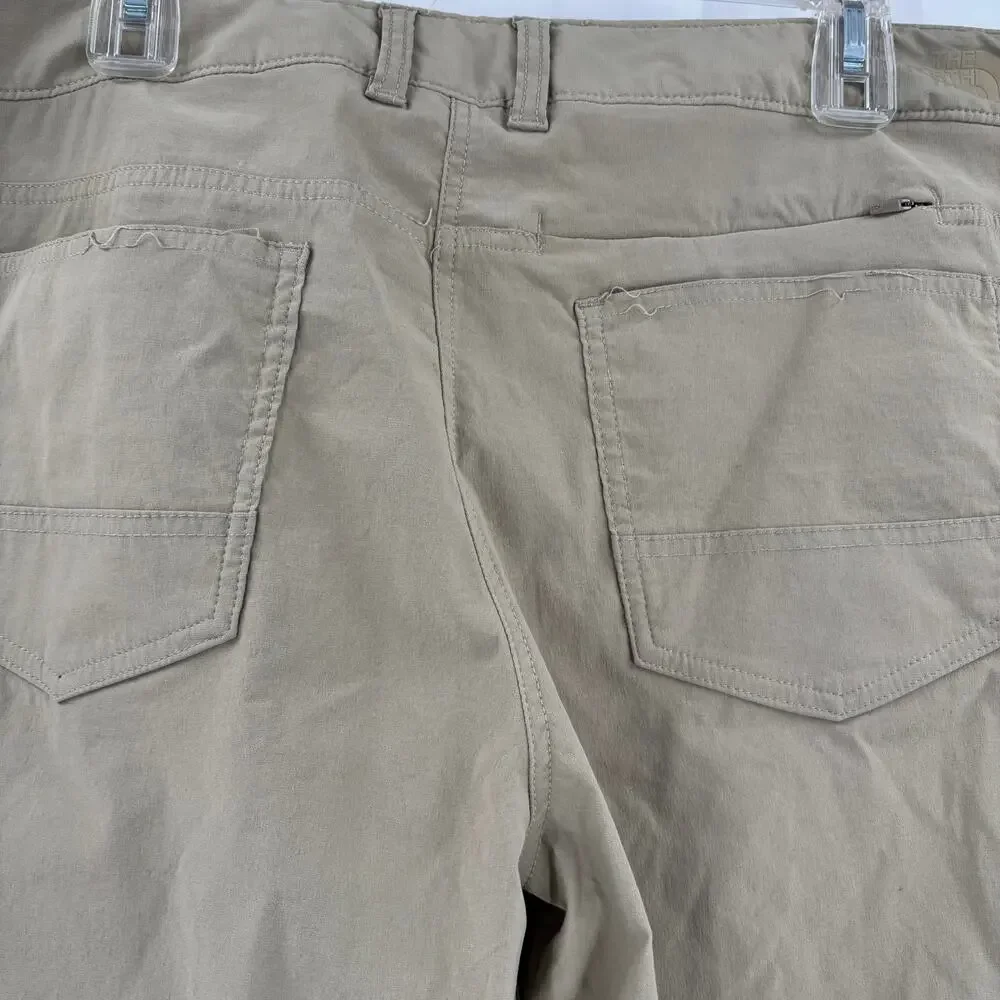 The North‎ Face Mens 40x31 Beige Lightweight 5 Pocket Hiking Pants